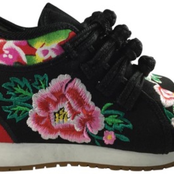 Embroidered Canvas Sneakers - Picture 4 of 8